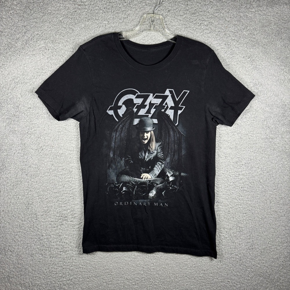 Ozzy Osbourne Ordinary Man Black Graphic Band T-Shirt Mens Medium 2020
